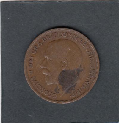 Beschrijving: 1 Penny  GEORGIUS V 